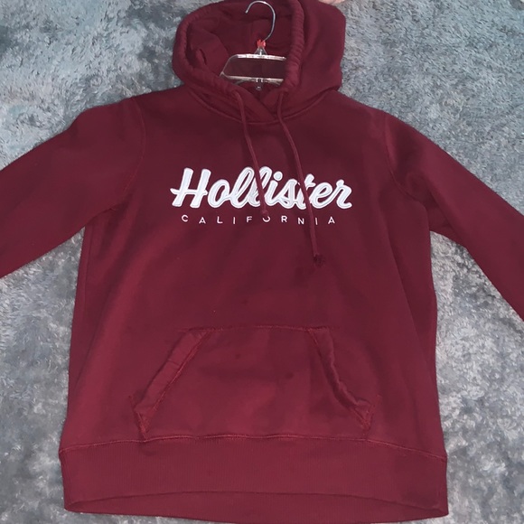red hollister hoodie